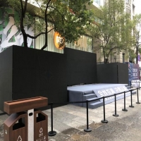 武漢市xx步行街廣場舞臺檢測